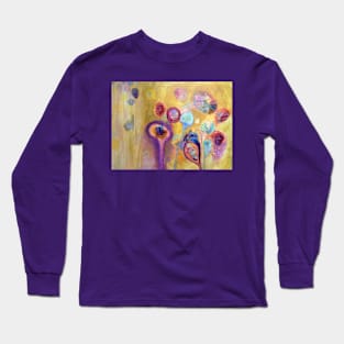 Harmonic Variations in pink, gold and blue Long Sleeve T-Shirt